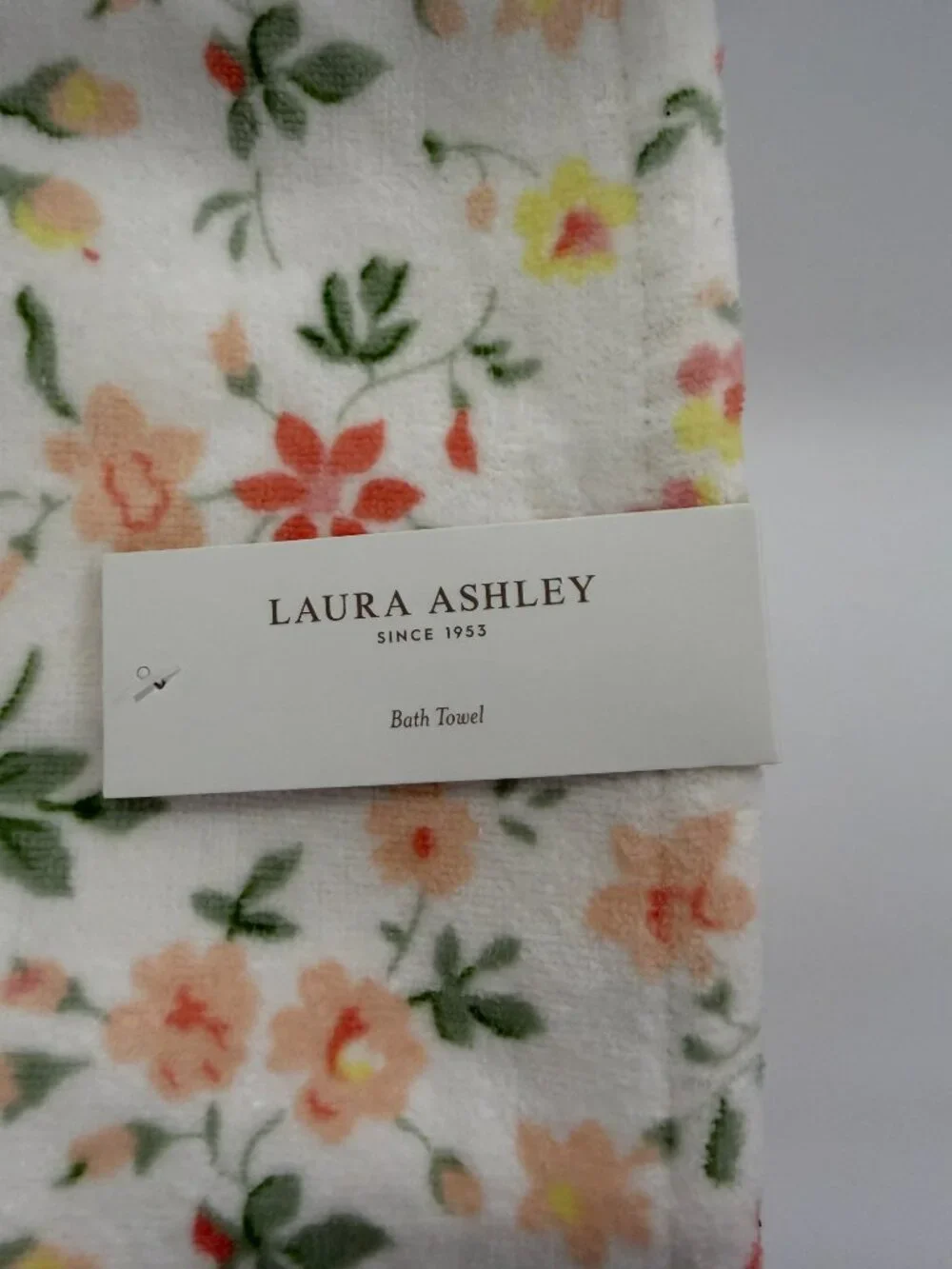 Laura Ashley Evie Pink Floral Cotton Bath Towel 28